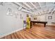 Finished basement featuring a billiard table, exposed ceiling, and vinyl floor at 4333 Collingham Ne Trce, Marietta, GA 30068