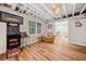Finished basement area with arcade game, chair and neutral walls, ideal for entertaining at 4333 Collingham Ne Trce, Marietta, GA 30068