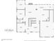 Floor plan showing layout of main rooms, kitchen, and garage of the home at 735 River Ridge Ln, Suwanee, GA 30024