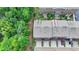 Aerial view shows the property's location within a lush, green community at 747 Topsail Ln, Alpharetta, GA 30005
