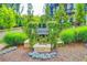 Community entrance sign landscaped with greenery and ornamental grasses at 747 Topsail Ln, Alpharetta, GA 30005
