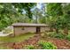 Back exterior view of brick ranch home surrounded by trees at 900 Fleetwood Cir, Atlanta, GA 30311
