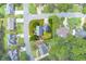 Aerial view of the property and surrounding neighborhood showcasing the large lot at 10645 Tuxford Dr, Alpharetta, GA 30022
