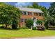 Beautiful two-story brick house with well-maintained lawn and landscaping at 10645 Tuxford Dr, Alpharetta, GA 30022