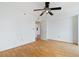 Spacious bedroom featuring hardwood floors, a ceiling fan, and neutral walls at 2870 Pharr Court South Nw # 1704, Atlanta, GA 30305