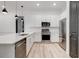 Modern kitchen with stainless steel appliances, white cabinetry, and a functional layout for cooking and entertaining at 625 Piedmont Ne Ave # 2004, Atlanta, GA 30308