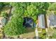 Aerial view of a home showcasing the property's layout and surrounding greenery at 1396 Elizabeth Ln, Atlanta, GA 30344