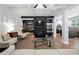 Bright living room with coffered ceilings, fireplace, and seamless open-concept design at 2069 Brightleaf Way # 123, Marietta, GA 30060