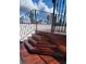 This rooftop deck features wood flooring and a wrought iron railing, offering great city views at 490 Marietta St Nw # 307, Atlanta, GA 30313