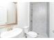Modern bathroom featuring a spacious walk-in shower, sleek vanity, and modern fixtures at 831 Corsiglia Farm Flts, Marietta, GA 30060