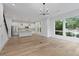 Open-concept kitchen and living room featuring hardwood floors and modern finishes at 1186B Francis Nw St, Atlanta, GA 30318