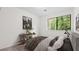 Nicely decorated and staged bedroom with a good sized window at 49 Country Ct, Alpharetta, GA 30005