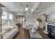 Cozy living room featuring hardwood floors, a fireplace, and comfortable seating at , Lawrenceville, GA 30044