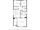 Upstairs floor plan featuring bedrooms, bathrooms, hall, walk in closet and laundry at 109 Camden Park Dr, Woodstock, GA 30188