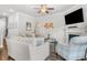 Comfortable living room with a fireplace, modern decor, and an open layout at 109 Camden Park Dr, Woodstock, GA 30188