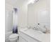 Clean bathroom with a shower-tub combination, white subway tile, and a modern vanity at 3330 Carswell Bnd, Cumming, GA 30028