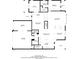 Detailed floor plan showcasing the layout of the house's first story, including the kitchen, living room, garage, and den at 3330 Carswell Bnd, Cumming, GA 30028
