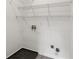 Laundry hook-ups in large closet space with ample room for folding and hanging at 90 Grove Park Ln, Woodstock, GA 30189