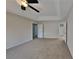 Large main bedroom with plush carpet, ceiling fan, and ample space, perfect for relaxation at 4688 Snap Creek Ln, Decatur, GA 30035