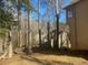 Picture of the backyard with natural light and trees offering privacy at 7592 Watson Kaye, Stone Mountain, GA 30087