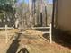 Backyard view of a wood fence surrounding the perimeter of the property at 7592 Watson Kaye, Stone Mountain, GA 30087