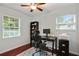 Functional home office with hardwood floors, a comfortable chair, and bright natural light at 2640 Spring Se Dr, Smyrna, GA 30080