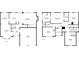 Detailed floor plans featuring dimensions of the first and second floor at 4188 Cookcreek Place Northwest Nw Pl, Lilburn, GA 30047