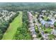 An aerial view shows the home's location along a golf course, nestled within a verdant, residential neighborhood at 7060 Summit Ridge Chase, Cumming, GA 30041