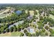 Beautiful aerial view of community, lake, golf course, pool, tennis courts and lush greenery at 7060 Summit Ridge Chase, Cumming, GA 30041