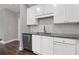 Kitchen features white cabinets, granite countertops and stainless steel dishwasher at 840 United Avenue Southeast # 401, Atlanta, GA 30312