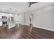 Open concept living space with stainless steel appliances, and hard wood floors at 840 United Avenue Southeast # 401, Atlanta, GA 30312