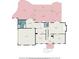 Detailed floor plan of the first story of the home with dimensions for each room at 386 Link Rd, Alpharetta, GA 30022
