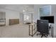 Spacious bedroom with a ceiling fan, workstation, and a four-poster bed at 11280 Brookhollow Trl, Alpharetta, GA 30022