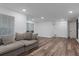 Cozy living room area offers wood flooring, natural lighting, and closet space at 11280 Brookhollow Trl, Alpharetta, GA 30022