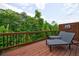 Inviting back deck featuring wooded views and lounge chairs for outdoor relaxation at 4104 Townsend Ln, Dunwoody, GA 30346