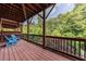 Relaxing deck space with seating and a serene view of lush greenery at 4104 Townsend Ln, Dunwoody, GA 30346