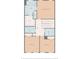 Second-story floor plan featuring three bedrooms, laundry room, and multiple baths at 4104 Townsend Ln, Dunwoody, GA 30346