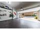 Spacious two car garage with professionally coated floor and pegboard storage system at 4104 Townsend Ln, Dunwoody, GA 30346