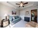 Sitting room featuring a sofa, side table, and coffered ceilings at 4104 Townsend Ln, Dunwoody, GA 30346