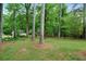 Backyard with lots of green trees and grass at 5839 Darry Cir, Norcross, GA 30093