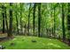 A serene backyard with a green lawn and bordered by a wooden fence, offering seclusion and privacy at 3726 Scotts Mill Run, Peachtree Corners, GA 30096