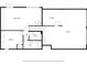 Floor plan highlighting the layout of the Gathering room, bedroom, bathroom, laundry, storage, and garage at 3726 Scotts Mill Run, Peachtree Corners, GA 30096
