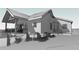 Illustration of a charming single-Gathering home featuring a welcoming porch and a well-manicured front yard at 1036 Dell Se Ave, Smyrna, GA 30080