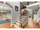 Spacious foyer with hardwood floors and view of staircase and upper level at 979 Pathview Ct, Dacula, GA 30019