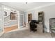 Bright office space with french doors and built-in shelving at 979 Pathview Ct, Dacula, GA 30019