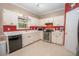 Functional kitchen with white cabinets, stainless steel appliances, and a clean design at 155 Redspire Ln, Fayetteville, GA 30215