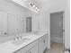 Modern bathroom featuring a double sink vanity, sleek fixtures, and a bright, airy design at 709 Dodd Ln # 165, Buford, GA 30518