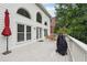 Large, private back deck with seating offers a great outdoor entertaining space at 5535 Buck Hollow Dr, Alpharetta, GA 30005