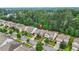 Aerial view of a well-maintained neighborhood surrounded by lush greenery at 728 Lorimore Pass, Canton, GA 30115