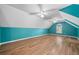 This spacious bonus room features high vaulted ceilings and lots of natural light at 1440 Boundary Blvd, Suwanee, GA 30024